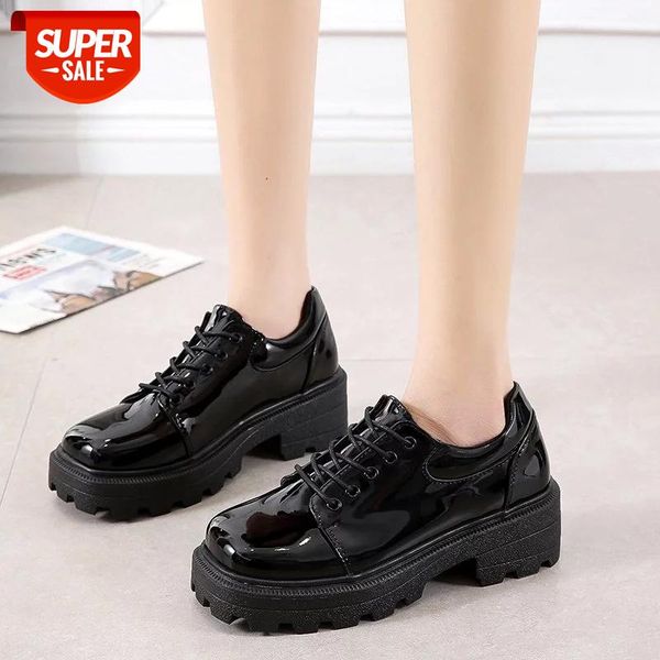 lucyever fashion square toe patent leather shoes women thick bottom platform shoes women pumps lace up student zapatos de mujer #bc0h, Black
lucyever fashion square toe patent leather shoes women thick bottom platform shoes women pumps lace up student zapatos de mujer #bc0h, Black