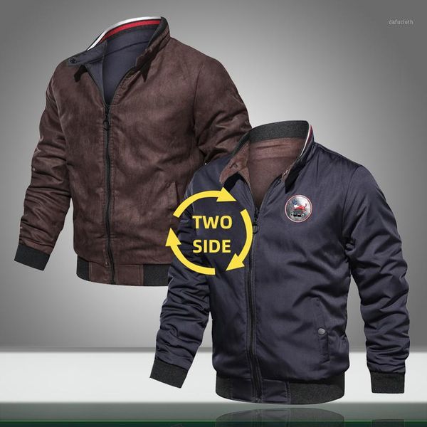 2019 new men pilot jacket solid two side autumn casual male bomber jackets zipper stand collar mens loose coat chaqueta1, Black;brown
2019 new men pilot jacket solid two side autumn casual male bomber jackets zipper stand collar mens loose coat chaqueta1, Black;brown
