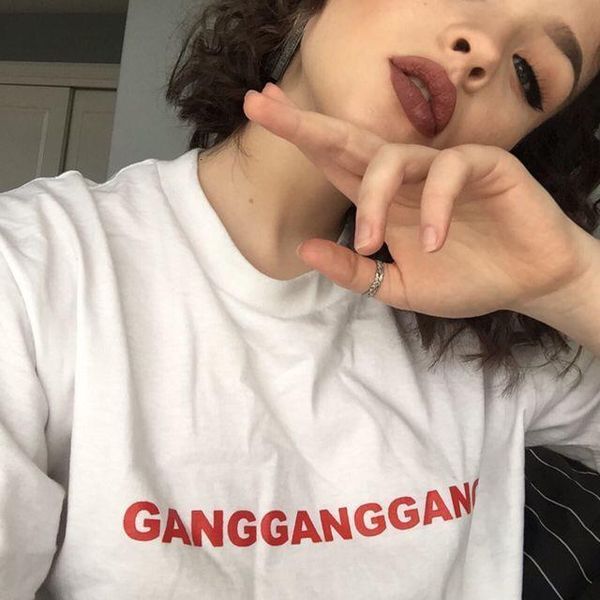 gangganggang red letters print women t shirt cotton casual funny tshirts for lady tee hipster drop ship tumblr z-535, White
gangganggang red letters print women t shirt cotton casual funny tshirts for lady tee hipster drop ship tumblr z-535, White