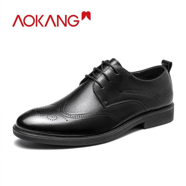 aokang men dress shoes genuine leather brogue shoes man man formal classic business wedding social male, Black
aokang men dress shoes genuine leather brogue shoes man man formal classic business wedding social male, Black