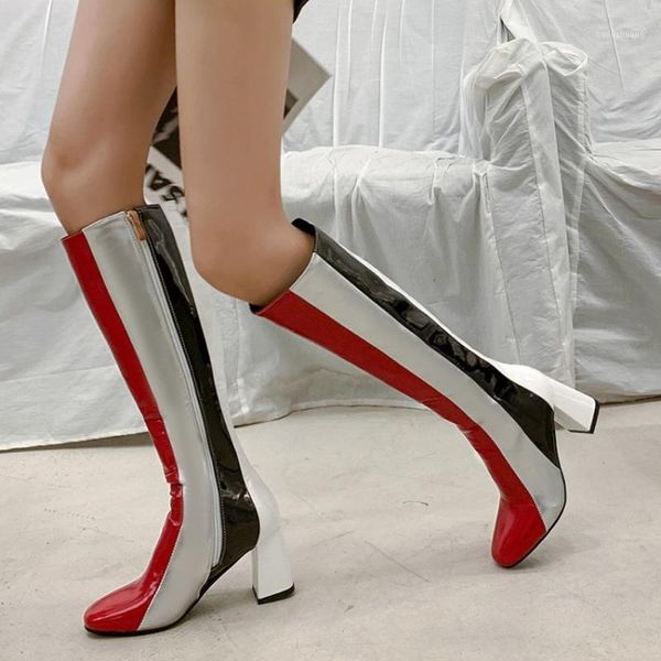 us4-13 womens round toe match colors knee thigh high &ankle boots patent leather block heel warm winter shoes plus size1, Black
us4-13 womens round toe match colors knee thigh high &ankle boots patent leather block heel warm winter shoes plus size1, Black