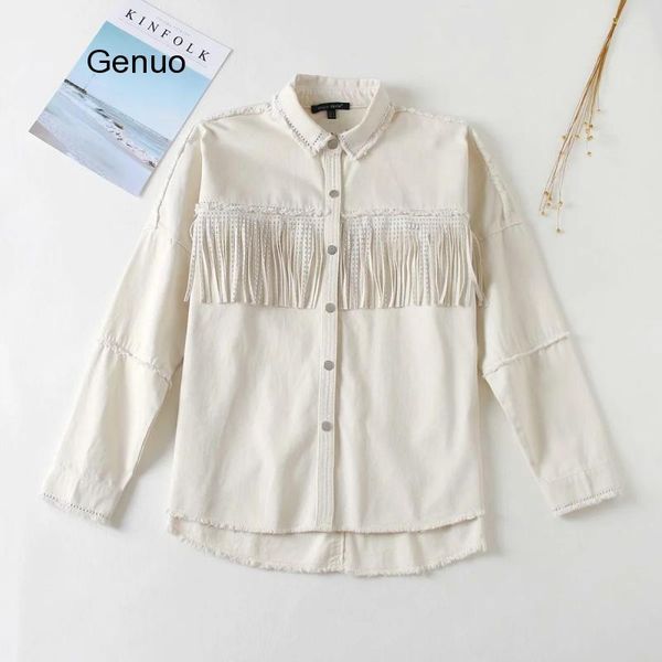 women's jackets women fashion tassel beaded oversized denim jacket coat vintage long sleeve frayed hem female outerwear chic, Black;brown
women's jackets women fashion tassel beaded oversized denim jacket coat vintage long sleeve frayed hem female outerwear chic, Black;brown