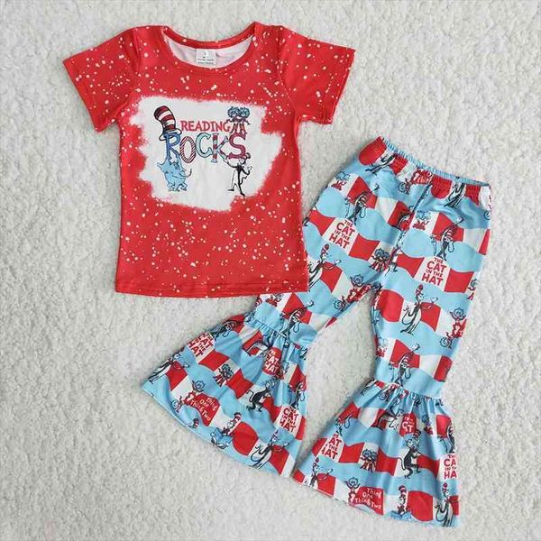 arrival boutique kids short sleeve outfits cute cartton pattern and bell pants girl spring fall cloth set, White
arrival boutique kids short sleeve outfits cute cartton pattern and bell pants girl spring fall cloth set, White