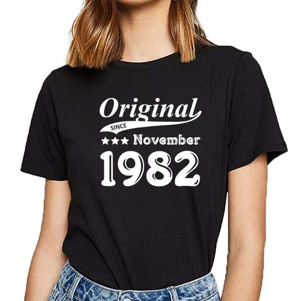 women's t-shirt t shirt women original since november 1982 funny harajuku print female tshirt, White
women's t-shirt t shirt women original since november 1982 funny harajuku print female tshirt, White