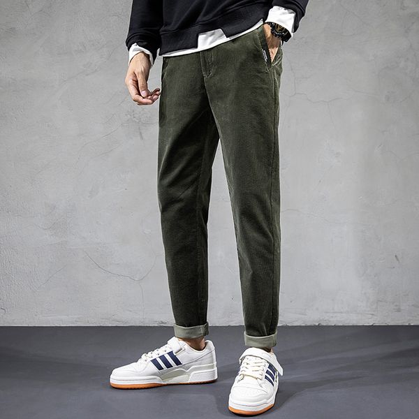 2021 new autumn newly fashion men jeans army green loose fit casual corduroy harem pants vintage designer wide leg trousers hc1, Blue
2021 new autumn newly fashion men jeans army green loose fit casual corduroy harem pants vintage designer wide leg trousers hc1, Blue