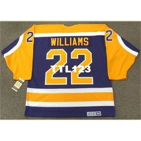 421 #22 tiger williams los angeles kings 1986 ccm vintage away hockey jersey or custom any name or number retro jersey, Black 
421 #22 tiger williams los angeles kings 1986 ccm vintage away hockey jersey or custom any name or number retro jersey, Black