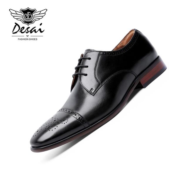 desai men's brogue shoes genuine leather business dress shoes gentleman vintage formal wedding black eu size 38-44
desai men's brogue shoes genuine leather business dress shoes gentleman vintage formal wedding black eu size 38-44