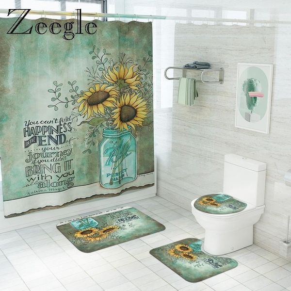 printed sunflower bath mat and shower curtain set flannel shower room foot mat toilet rug bathroom floor carpet set1
printed sunflower bath mat and shower curtain set flannel shower room foot mat toilet rug bathroom floor carpet set1