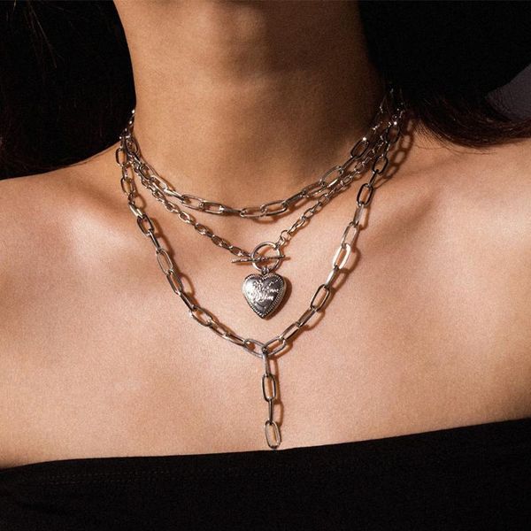 diezi hip hop многослойное золото серебро цвет сердце ожерелья для женщин choker цепи заявления ожерелья для девочек ювелирных изделий, Golden;silver
diezi hip hop многослойное золото серебро цвет сердце ожерелья для женщин choker цепи заявления ожерелья для девочек ювелирных изделий, Golden;silver