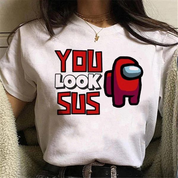 2021 game among us t shirt women kawaii short sleeves cartoon graphic tees funny harajuku female t-shirt streetwear shirt, White
2021 game among us t shirt women kawaii short sleeves cartoon graphic tees funny harajuku female t-shirt streetwear shirt, White