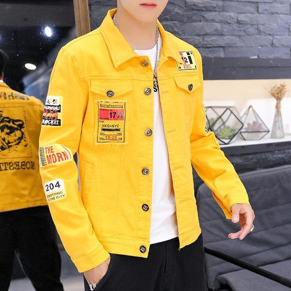 hip hop jeans coat men spring autumn new style turn-down collar denim jacket male handsome cowboy clothing1, Black;brown
hip hop jeans coat men spring autumn new style turn-down collar denim jacket male handsome cowboy clothing1, Black;brown