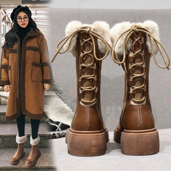 boots cotton shoes snow genuine leather ankle spring flat woman short brown botas with fur 2021 for women lace up, Black
boots cotton shoes snow genuine leather ankle spring flat woman short brown botas with fur 2021 for women lace up, Black