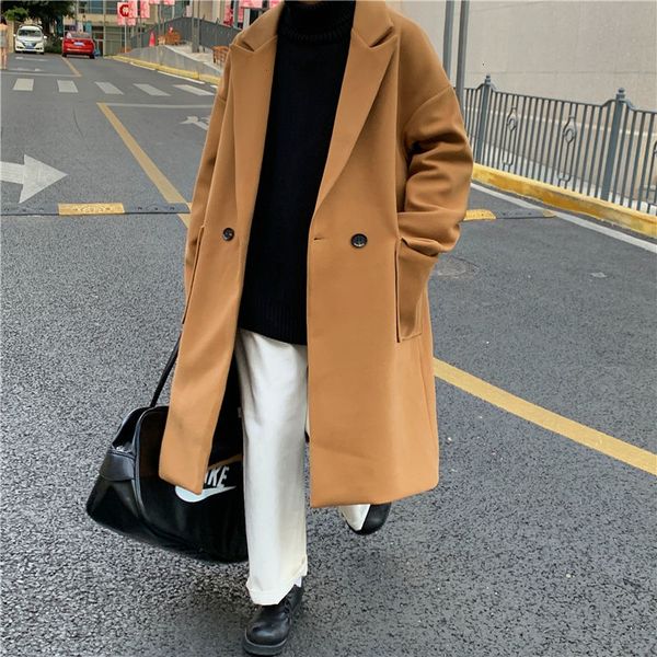 male autumn 2021 thin new winter medium thick coat lapel youth wear a2z0, Tan;black
male autumn 2021 thin new winter medium thick coat lapel youth wear a2z0, Tan;black