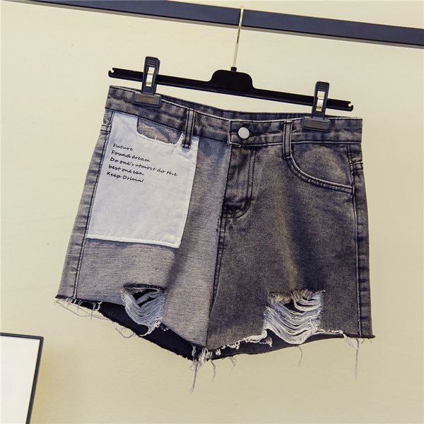 extra plus jeans shorts women's 200kg fat mm summer hole high waist wide leg pants, Blue
extra plus jeans shorts women's 200kg fat mm summer hole high waist wide leg pants, Blue
