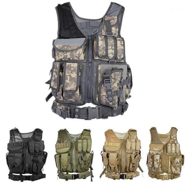 hunting jackets outlife men tactical vest paintball camouflage molle assault shooting plate carrier with holster1, Camo;black
hunting jackets outlife men tactical vest paintball camouflage molle assault shooting plate carrier with holster1, Camo;black