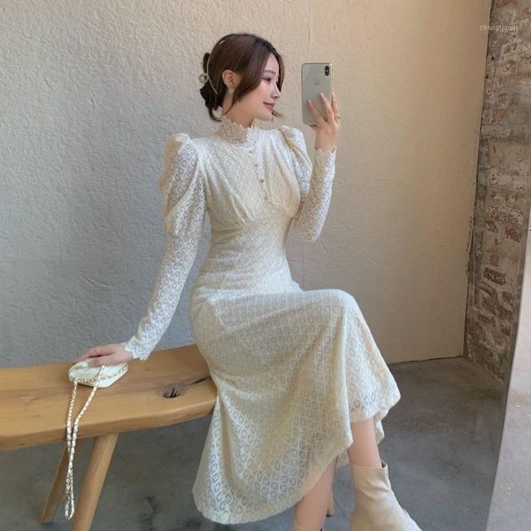 french temperament, self-cultivation, foreign style, stand up collar, smart bubble sleeve lace dress1, Black;gray
french temperament, self-cultivation, foreign style, stand up collar, smart bubble sleeve lace dress1, Black;gray