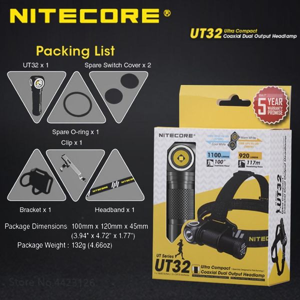 100 original nitecore ut32 cree xp l2 v6 led 1100 lumens uitra compact coaxial dual output headlamp bbyidf alice_bag
100 original nitecore ut32 cree xp l2 v6 led 1100 lumens uitra compact coaxial dual output headlamp bbyidf alice_bag