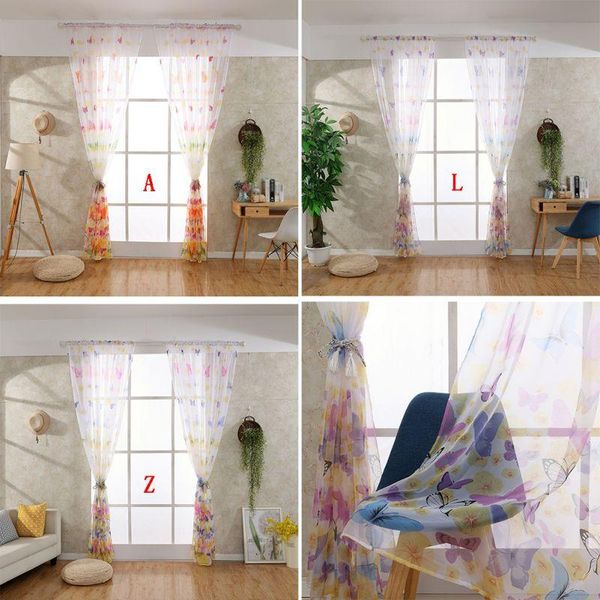 butterfly printed gauze curtain pattern durable and washable curtain rod flower children\\'s curtains home window decoration
butterfly printed gauze curtain pattern durable and washable curtain rod flower children\\'s curtains home window decoration