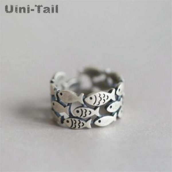 cluster rings uini-tail 925 sterling silver retro group of small fish open ring female models thai wide-faced gn398, Golden;silver
cluster rings uini-tail 925 sterling silver retro group of small fish open ring female models thai wide-faced gn398, Golden;silver
