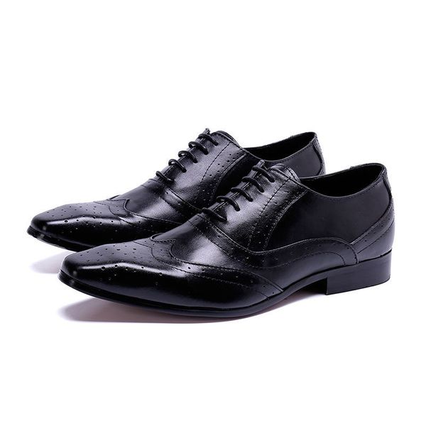 2020 pria sepatu wear leather genuine elegant lace up men brogue male wedding shoes 8824, Black
2020 pria sepatu wear leather genuine elegant lace up men brogue male wedding shoes 8824, Black