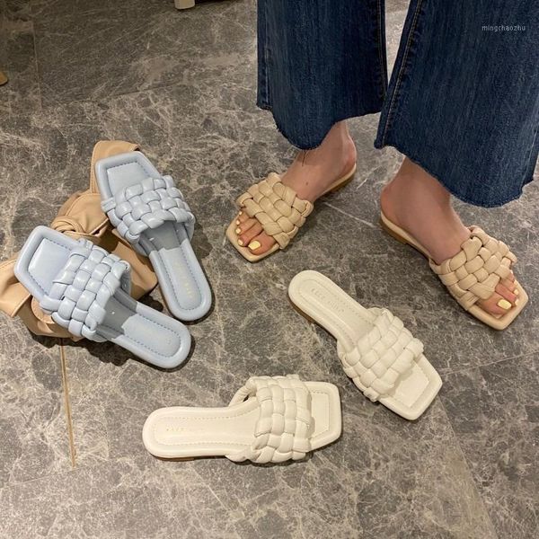 slippers woven female 2021 summer outer wear fashion non-slip square head flat sandals and slippers1, Black
slippers woven female 2021 summer outer wear fashion non-slip square head flat sandals and slippers1, Black