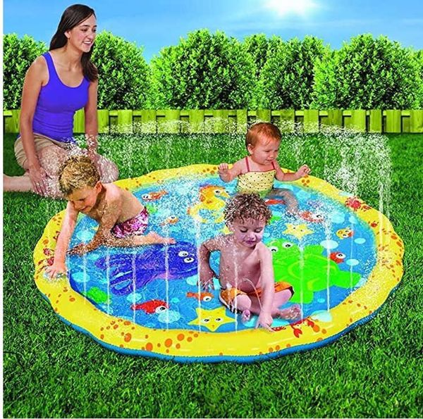 play outdoor sprinkler mats 100cm inflatable kids pads water fun spray mat splash water mats toddler baby swimming pool ing
play outdoor sprinkler mats 100cm inflatable kids pads water fun spray mat splash water mats toddler baby swimming pool ing