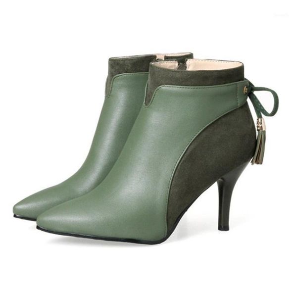 boots women ankle 8cm high heels fashion flock boot black army green stiletto female shoes lace up pumps plus size 461
boots women ankle 8cm high heels fashion flock boot black army green stiletto female shoes lace up pumps plus size 461
