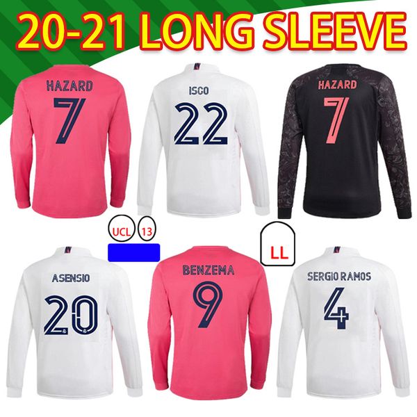 2021 fans version home away soccer jersey benzema vini jr asensio sergio ramos hazard new long sleeve sports shirt, Black;yellow
2021 fans version home away soccer jersey benzema vini jr asensio sergio ramos hazard new long sleeve sports shirt, Black;yellow