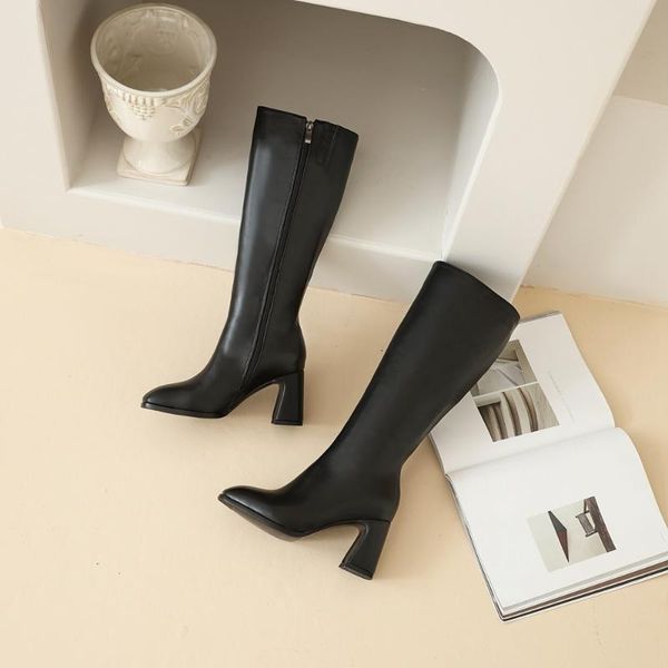 the new arrival winter women shoes knee-high boots women boots fashion female leather snow size 34-48, Black
the new arrival winter women shoes knee-high boots women boots fashion female leather snow size 34-48, Black