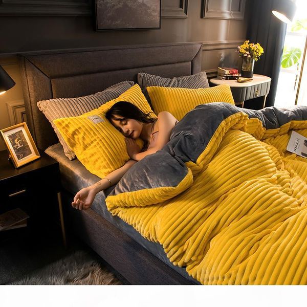 coral fleece bedding set 3-4pcs winter a b side milk flannel duvet cover bed sheet pillowcase soft touch bed linens yellow grey
coral fleece bedding set 3-4pcs winter a b side milk flannel duvet cover bed sheet pillowcase soft touch bed linens yellow grey