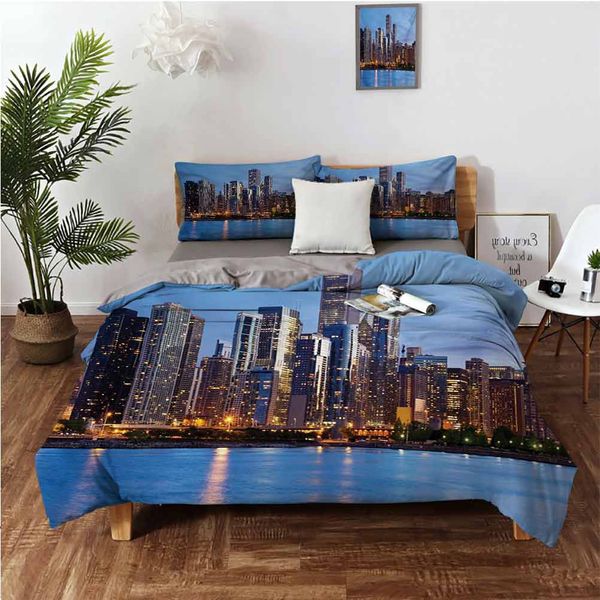 sunset in big city with dramatic sky skyscrapers evening by lakebedding 3-piece set
sunset in big city with dramatic sky skyscrapers evening by lakebedding 3-piece set