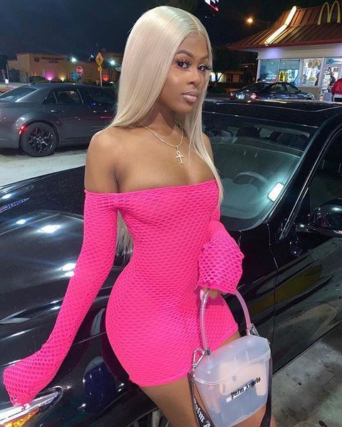 women off shoulder dress mesh bodycon mini dress club wear 2020 spring new arrival solid long sleeve strapless dress, Black;gray
women off shoulder dress mesh bodycon mini dress club wear 2020 spring new arrival solid long sleeve strapless dress, Black;gray