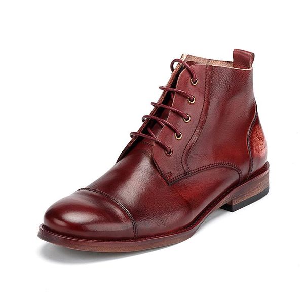 genuine leather boots male autumn casual motorcycle ankle botas hombre men lace-up basic boots fashion men's shoes, Black
genuine leather boots male autumn casual motorcycle ankle botas hombre men lace-up basic boots fashion men's shoes, Black
