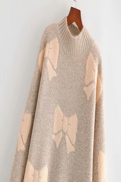 turtleneck long sleeved small fresh sweater female bowknot pattern jacquard lazy wind bottom knitted sweater pullover women 2020 bbycbr, White;black
turtleneck long sleeved small fresh sweater female bowknot pattern jacquard lazy wind bottom knitted sweater pullover women 2020 bbycbr, White;black