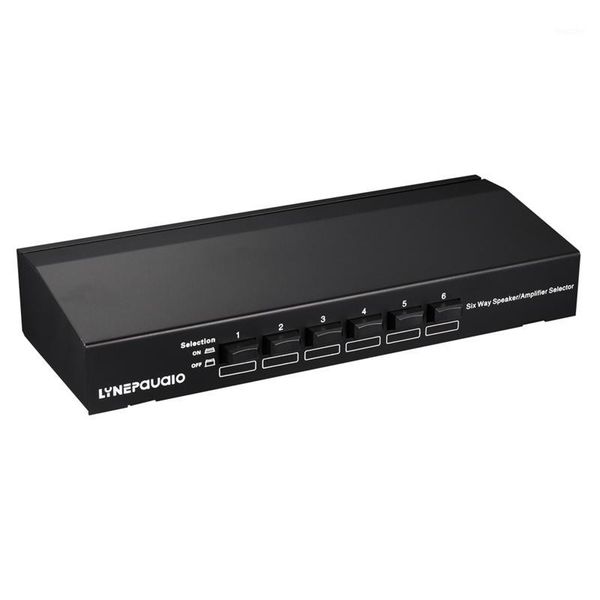 lynepauaio switcher, 1 in 6 out or 6 in 1 out, speaker switcher selector comparator,12-awg speaker cable, which support 100w amp1
lynepauaio switcher, 1 in 6 out or 6 in 1 out, speaker switcher selector comparator,12-awg speaker cable, which support 100w amp1