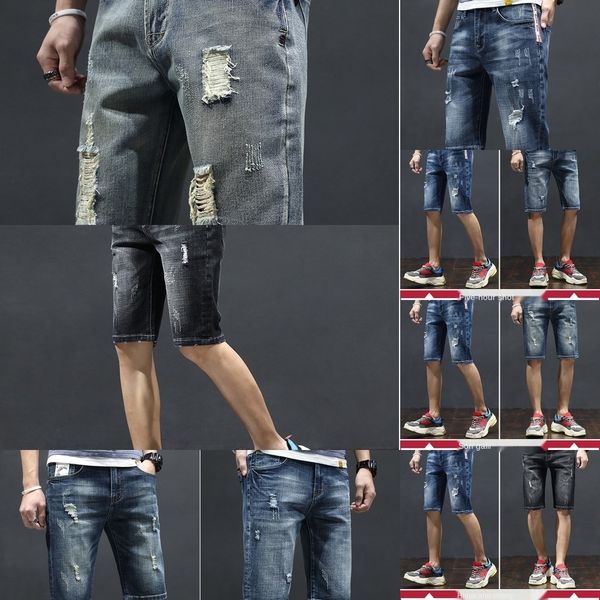 imnxv summer thin perforated denim 7-point shorts and boys shorts for pants casual breeches for men's straight short style kjfcr, Blue
imnxv summer thin perforated denim 7-point shorts and boys shorts for pants casual breeches for men's straight short style kjfcr, Blue