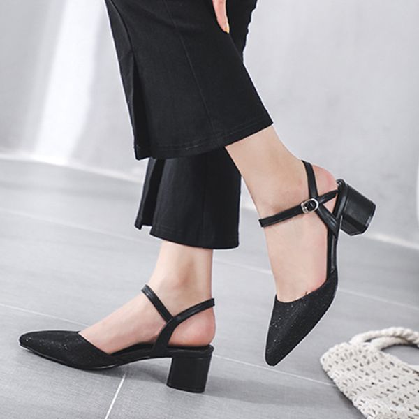 feminine high heels 4.5cmhollow sandals flocking shallow mouth pointed pump shoes fashion sandals ladies dropshipmultifunction, Black
feminine high heels 4.5cmhollow sandals flocking shallow mouth pointed pump shoes fashion sandals ladies dropshipmultifunction, Black