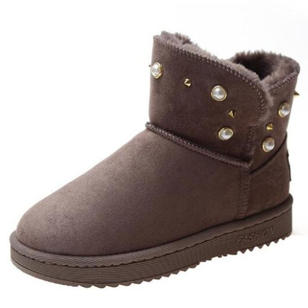 new women boots fashion pearl decoration winter shoes warm round toe casual flat bottom non-slip female snow boots ll816, Black
new women boots fashion pearl decoration winter shoes warm round toe casual flat bottom non-slip female snow boots ll816, Black