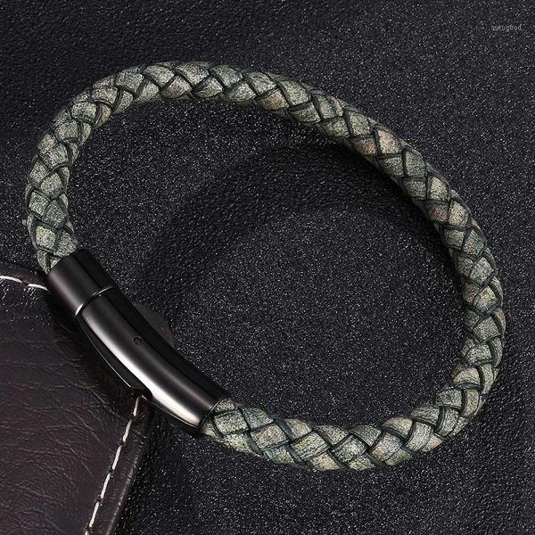 charm bracelets fashion jewelry vintage green braided leather bracelet men women stainless steel snaps bangles wrist band gifts st046, Golden;silver
charm bracelets fashion jewelry vintage green braided leather bracelet men women stainless steel snaps bangles wrist band gifts st046, Golden;silver