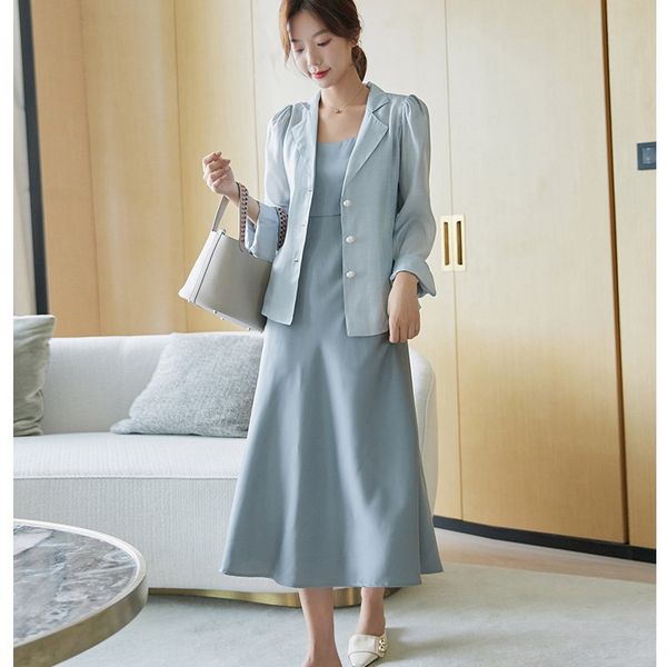 thin casual coat female temperament suspender skirt coat sling coatgoddess suit satin long sling dress two-piece suit 9up2x, Gray
thin casual coat female temperament suspender skirt coat sling coatgoddess suit satin long sling dress two-piece suit 9up2x, Gray