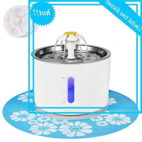 cat fontein with 4 filters 2.4l household stainless steel drinking tray usb automatic water dispenser dog quiet car feeder
cat fontein with 4 filters 2.4l household stainless steel drinking tray usb automatic water dispenser dog quiet car feeder