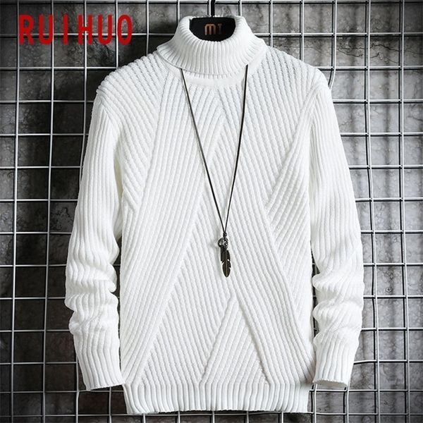 ruihuo winter solid pullover turtleneck men clothing turtle neck coats high collar knitted sweater korean man clothes -3xl 201124, White;black
ruihuo winter solid pullover turtleneck men clothing turtle neck coats high collar knitted sweater korean man clothes -3xl 201124, White;black