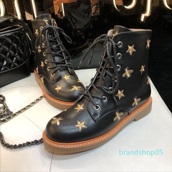 new fashion ladies ankle boots luxury brands female martin boots designer style star bee ladies black leather boots
new fashion ladies ankle boots luxury brands female martin boots designer style star bee ladies black leather boots