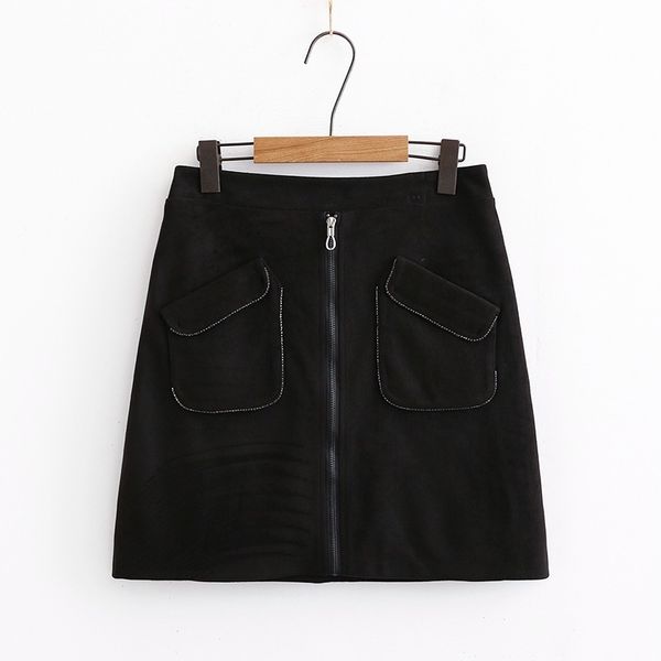 female plus xl-4xl elastic waistline mini skirt size long officewear skirts yf5l, Black
female plus xl-4xl elastic waistline mini skirt size long officewear skirts yf5l, Black