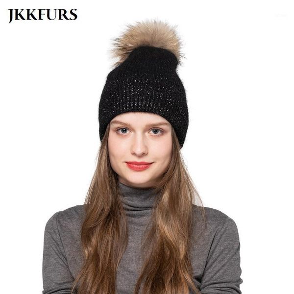 new women's pompom hat knitted angora beanies with natural raccoon balls thick warm soft ladies hat female beanie hats s76291, Blue;gray
new women's pompom hat knitted angora beanies with natural raccoon balls thick warm soft ladies hat female beanie hats s76291, Blue;gray