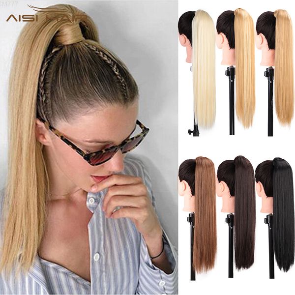 new24" 110g 15 colors available high temperature fiber synthetic fake hair wraparound ponytail extensions for women, Black
new24" 110g 15 colors available high temperature fiber synthetic fake hair wraparound ponytail extensions for women, Black