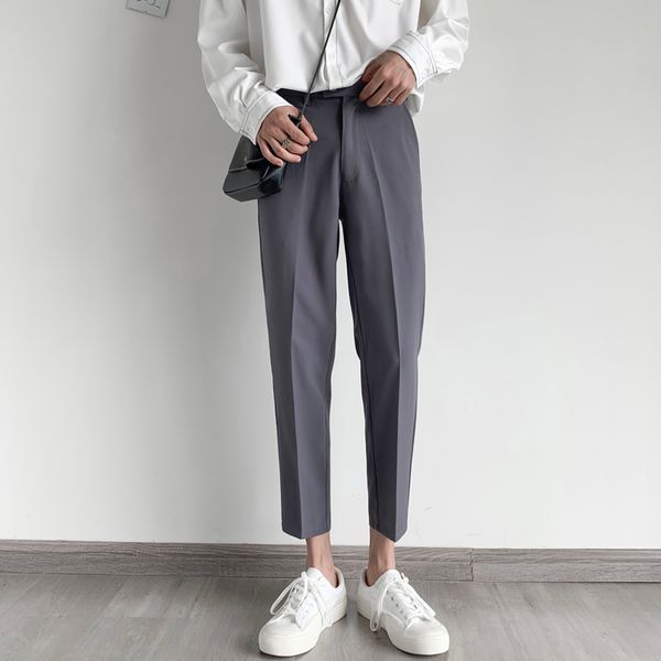 2021 men's dress spring new fine straight pants nine minutes youth 27-34 zfpc, Black
2021 men's dress spring new fine straight pants nine minutes youth 27-34 zfpc, Black