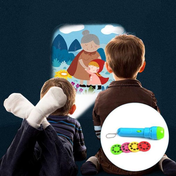 new baby sleeping story flashlight projector lamp toys four children's tales light-up toy for kids educational toys q0113
new baby sleeping story flashlight projector lamp toys four children's tales light-up toy for kids educational toys q0113