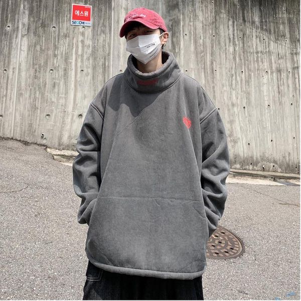 2019 autumn and winter new lamb fur thickened plus velvet pullover fashion casual solid color stand collar sweatshirt gray/black1, Black
2019 autumn and winter new lamb fur thickened plus velvet pullover fashion casual solid color stand collar sweatshirt gray/black1, Black