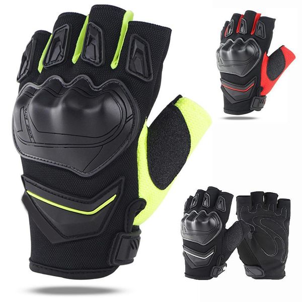 1pair non-slip motorcycle breathable mesh cloth motorbike riding anti-shock impact protection half finger gloves, Blue;gray
1pair non-slip motorcycle breathable mesh cloth motorbike riding anti-shock impact protection half finger gloves, Blue;gray